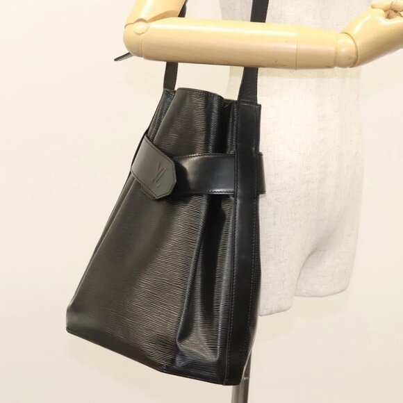 LOUIS VUITTON Epi Sac Depaule GM Shoulder Bag Black - Picture 1 of 16